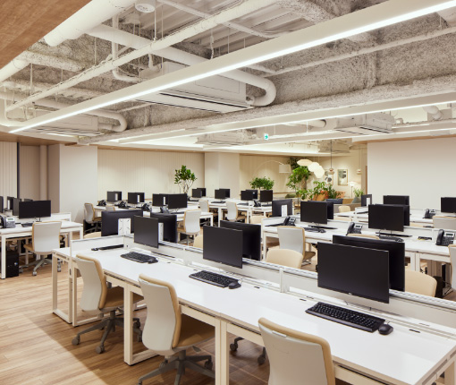 導線や働き方、快適で多様な働き方を実現するオフィス空間